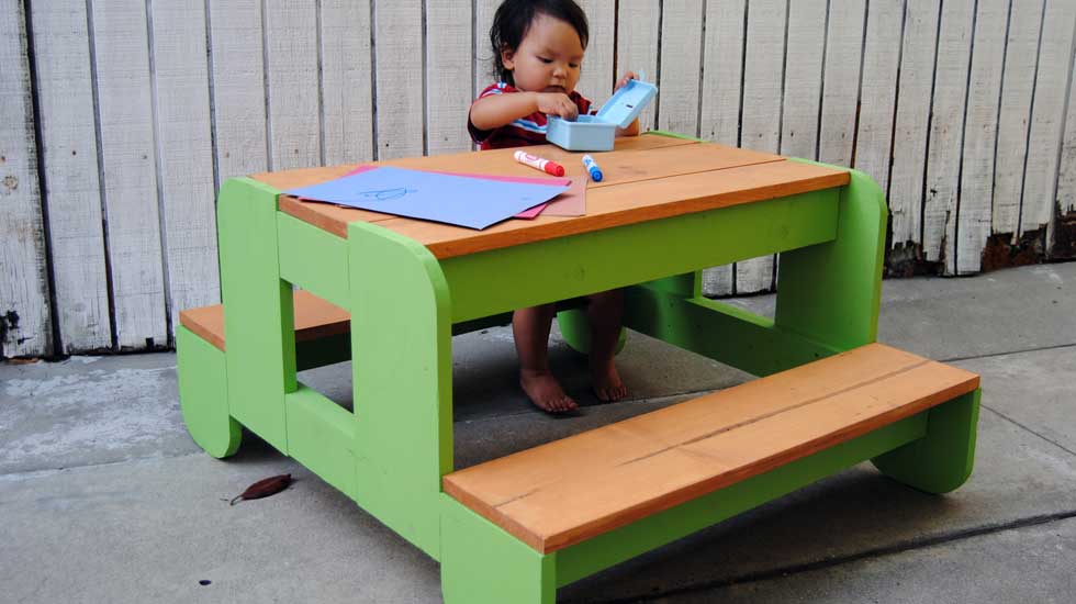 How to Build a Kids Picnic Table
