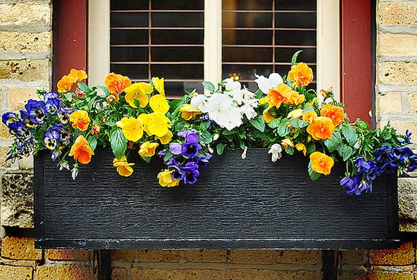 homemade flower boxes