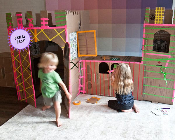 cardboard castle fun