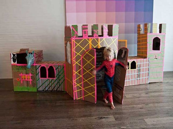 kid cardboard house