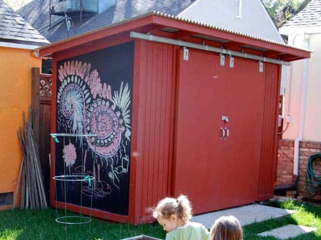 recycled home projects: building the door shed...