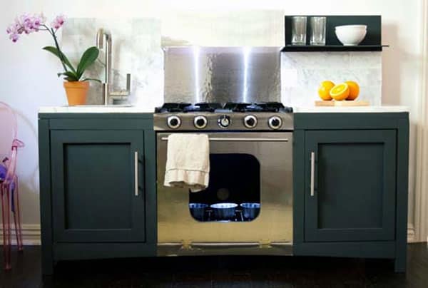 modern wooden play kitchen