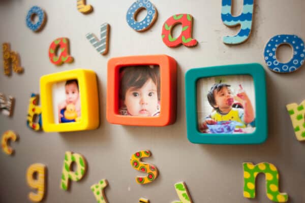 Presentation Alphabets: Yellow Refrigerator Magnet T