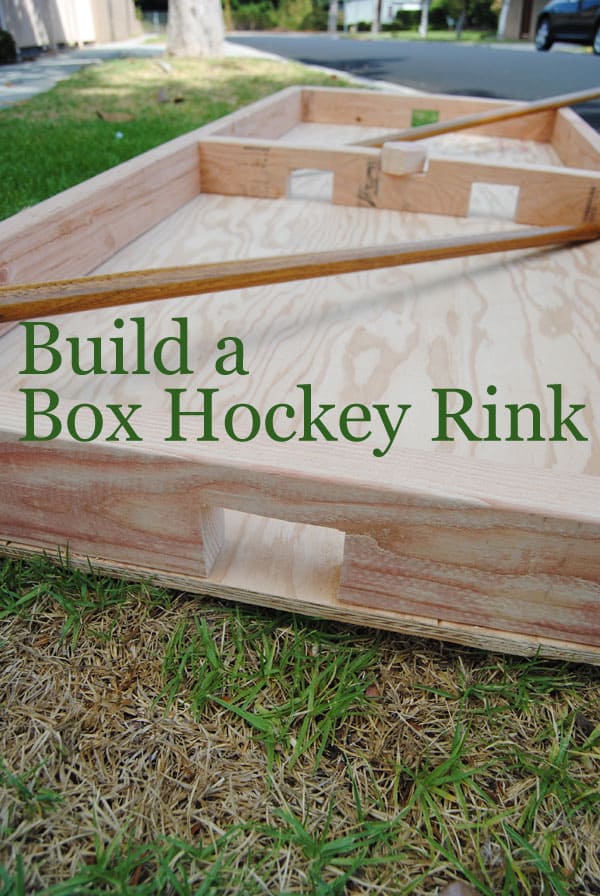how to build a box hockey rink