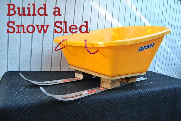 DIY Snow Sled