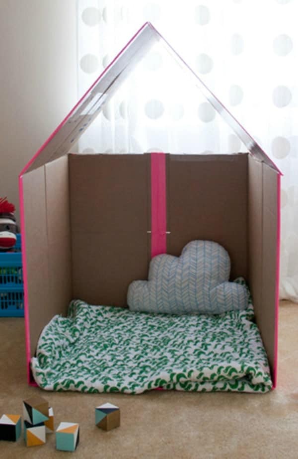 collapsible cardboard playhouse