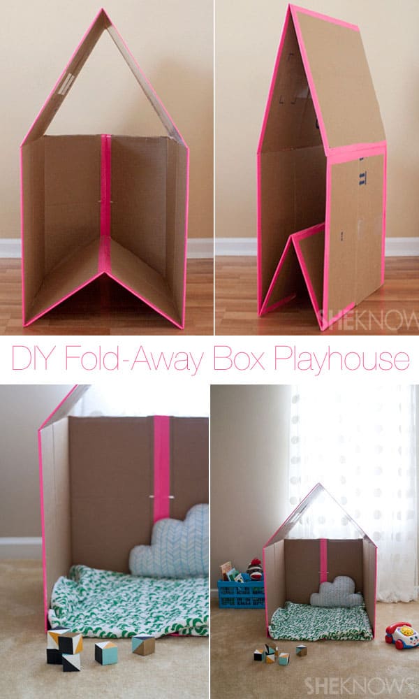 how to make a cardboard box house