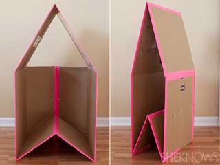 Cardboard playhouses clearance