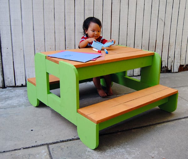Build Kids Picnic Table