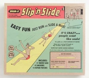 my first slip and slide