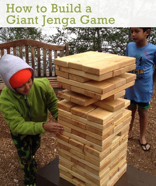 making giant jenga game