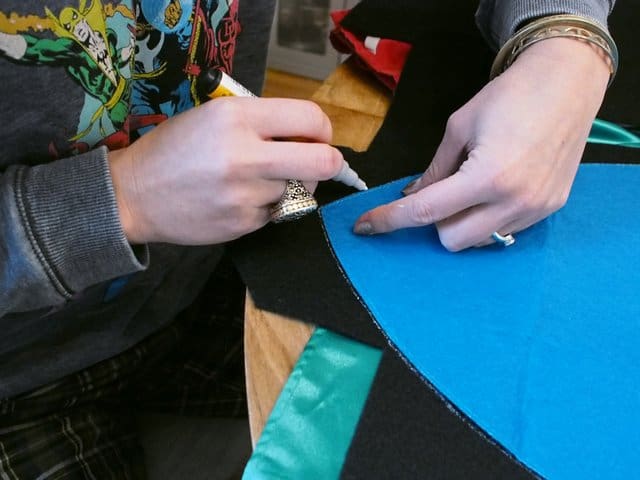 gluing capes