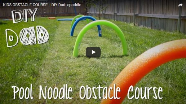 Pool Noodle Ramp Pool Noodle Obstacle Course DIY Video | Charles & Hudson