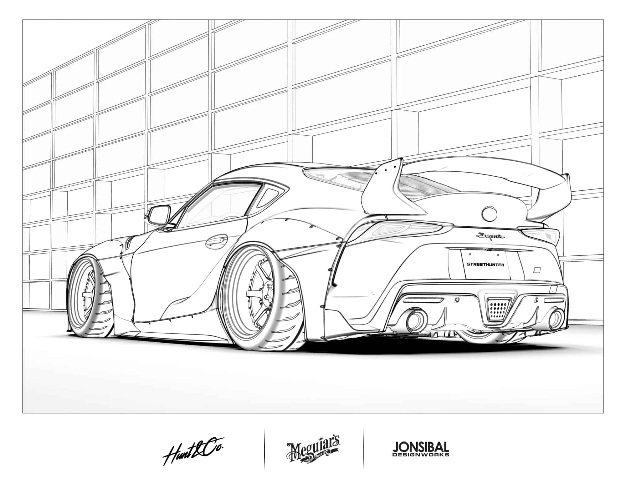 Supercar Drawing Coloring Pages Clipartmag Sketch Coloring Page