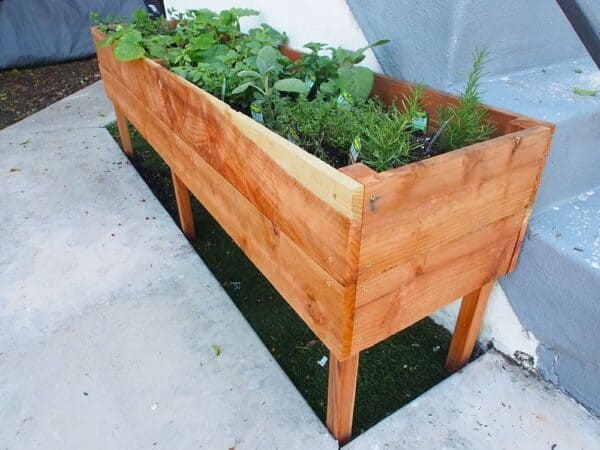Raised Planter Box For Your Herb Garden, How To Make Wooden Box For Herb Garden