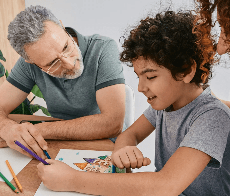 art with parents