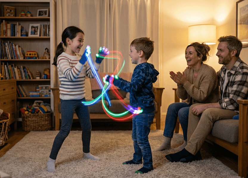 Fun LED Glove Family Activities