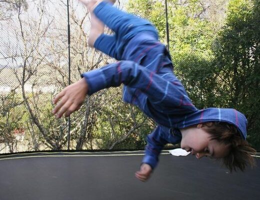 backyard trampoline