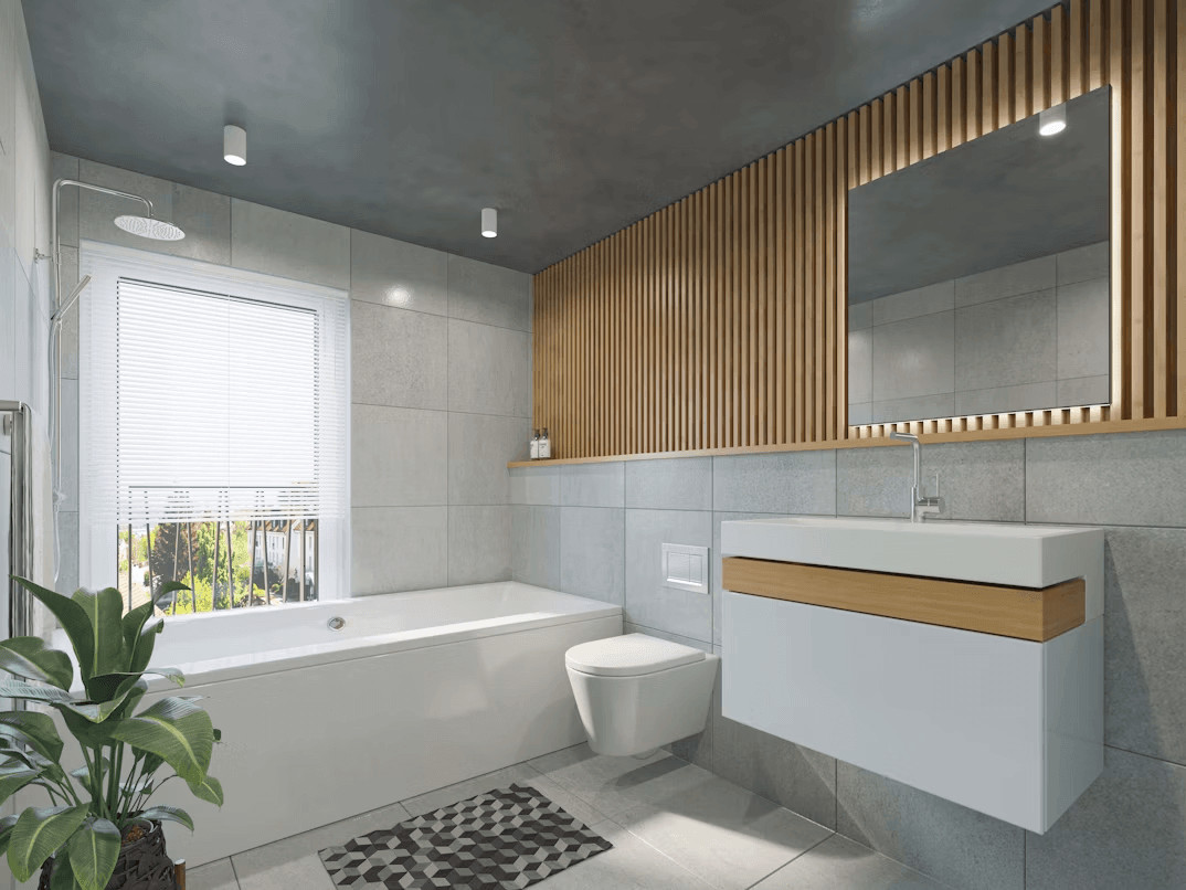 A bathroom with a child-friendly toilet, sink